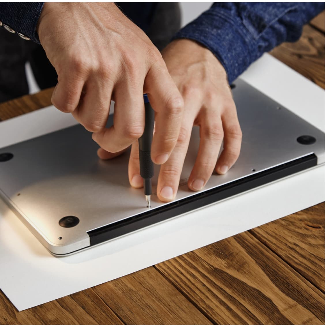 Office environment with remote team collaboration