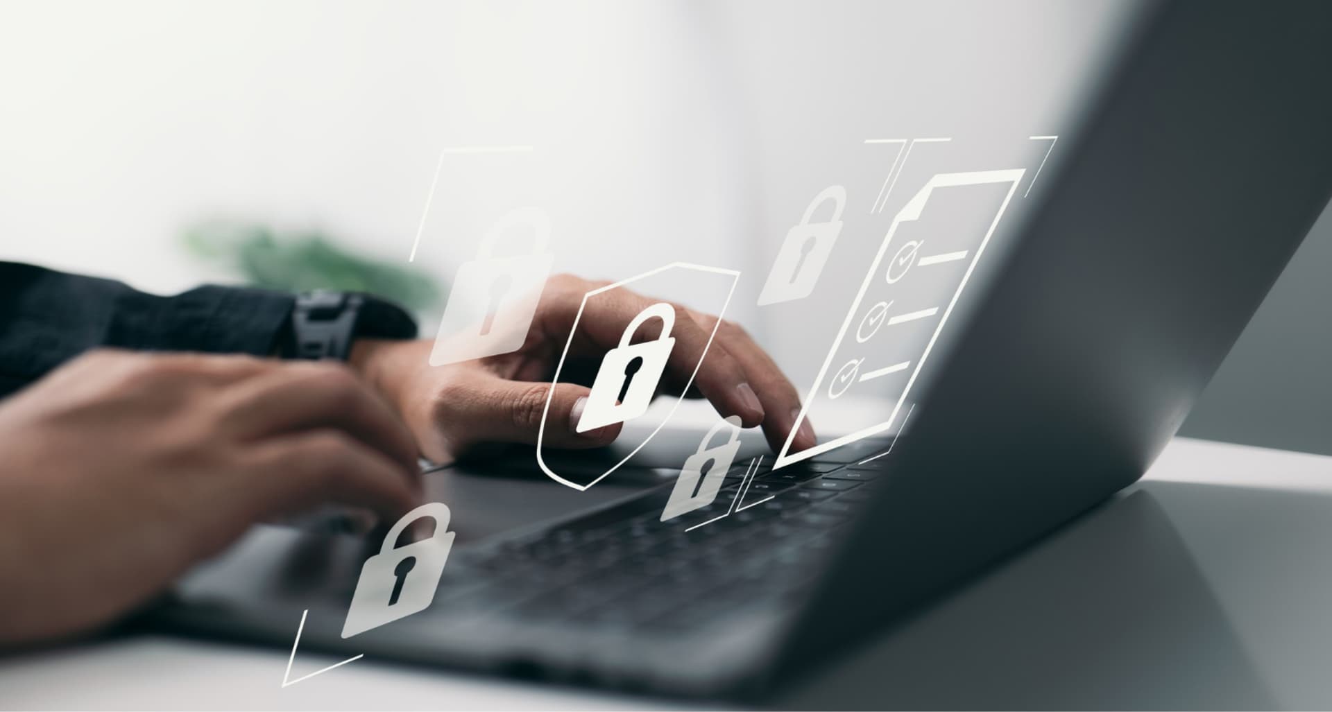 Office environment with remote team collaboration