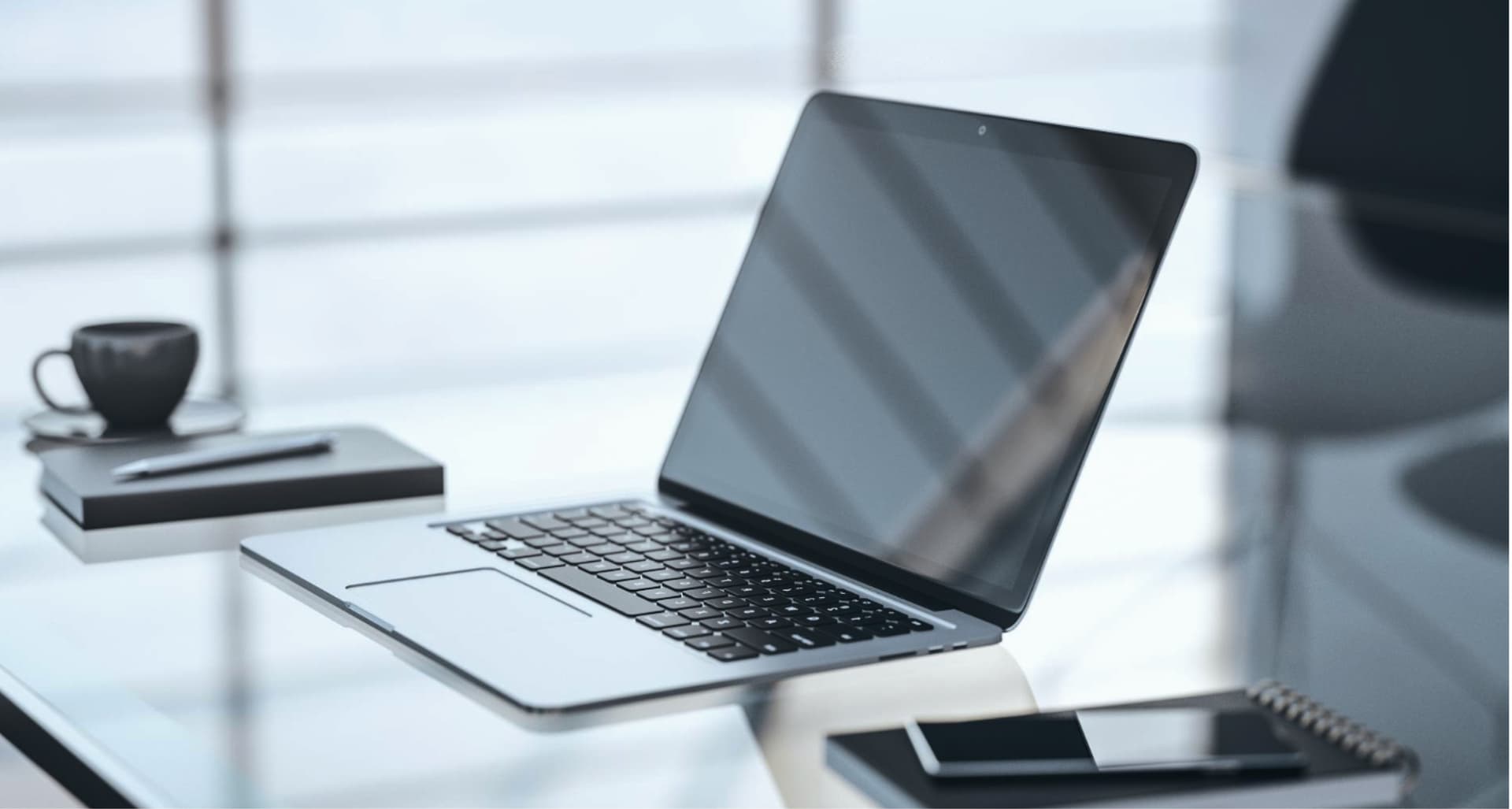 Office environment with remote team collaboration